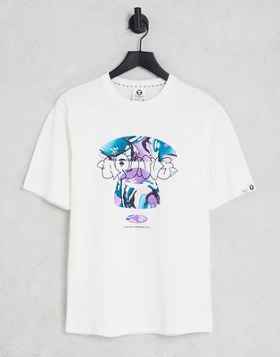 AAPE By A Bathing Ape hollywood t-shirt in off white