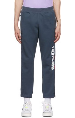 AAPE by A Bathing Ape Navy Cotton Lounge Pants