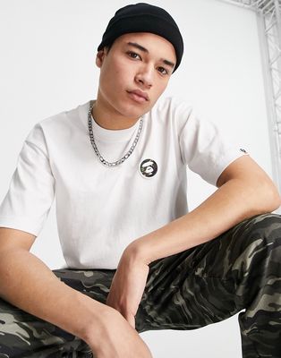 AAPE By A Bathing Ape now boxy fit t-shirt in white