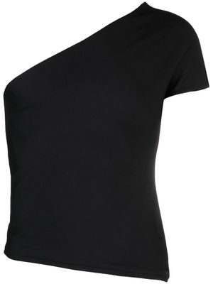 AARON ESH asymmetric-neck one-shoulder T-shirt - Black