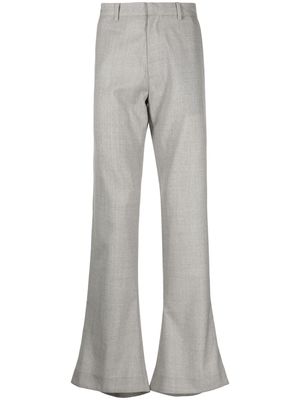 AARON ESH high-waist flared trousers - Grey