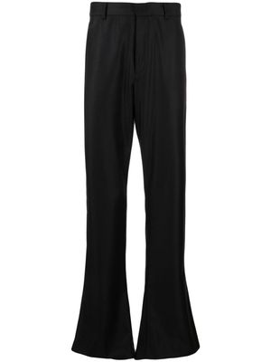 AARON ESH wide leg wool trousers - Black