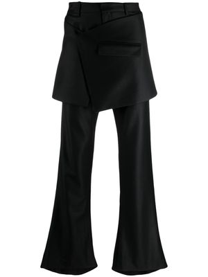 AARON ESH wool skirt trousers - Black