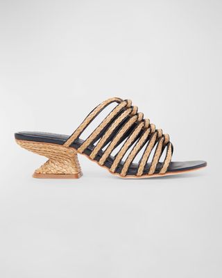 Abby Jute Caged Sandals