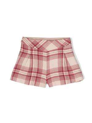 Abel & Lula check-pattern shorts - Pink