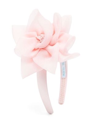 Abel & Lula floral-appliqué hairband - Pink