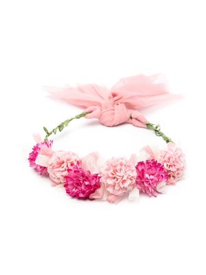 Abel & Lula floral-appliqué headband - Pink