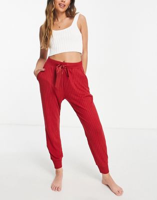 Abercrombie & Fitch cozy loungewear sweatpants in red