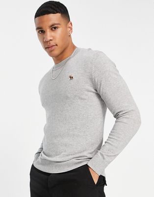 Abercrombie & Fitch knit sweater in gray