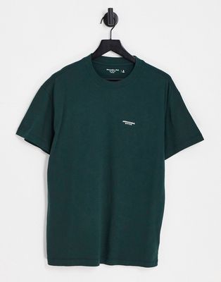 Abercrombie & Fitch small scale T-shirt in darkest spruce-Green