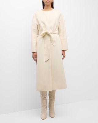 Abetone A-Line Cashmere-Blend Wrap Coat