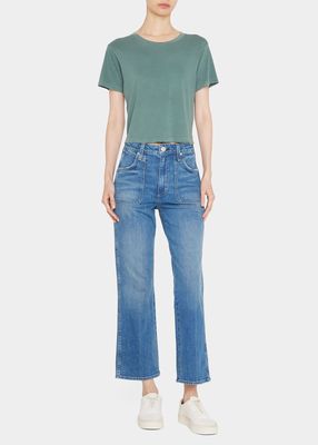Abigail Cropped Flared Jeans