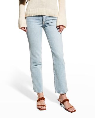 Abigail Straight-Leg Cropped Jeans