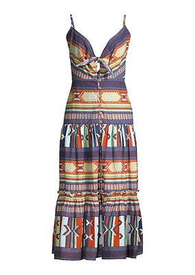 Abilene Sleeveless Printed Midi-Dress