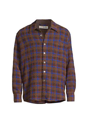 Above Checked Shirt
