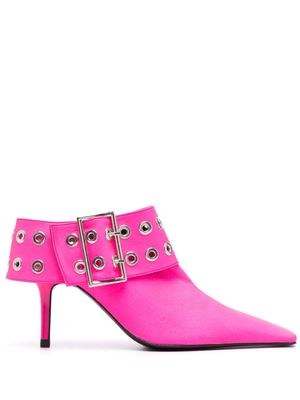 Abra Big Belt 85mm mules - Pink