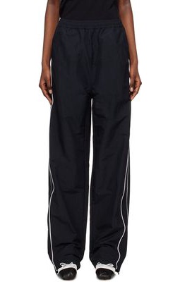 Abra Black Piping Trousers