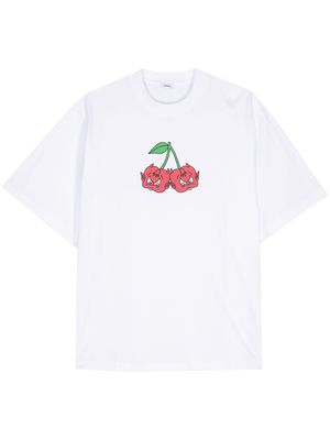 Abra Cherry organic cotton T-shirt - White