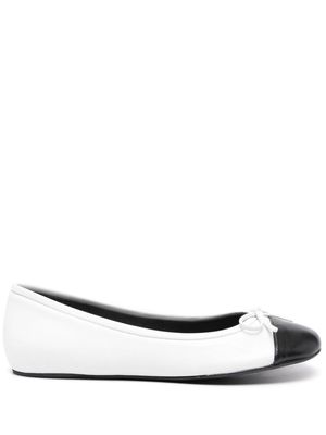 Abra colourblock ballerina shoes - White