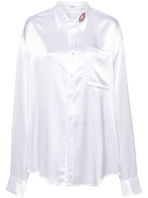 Abra Kiss satin shirt - White