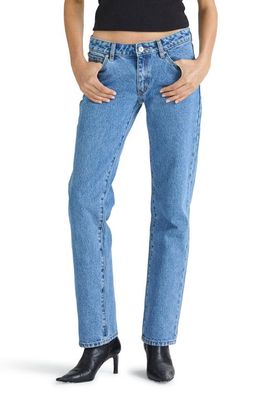 ABRAND '99 Low Rise Organic Cotton Straight Leg Jeans in Katie Organic