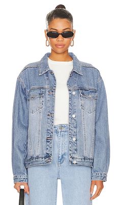 Abrand Sylvie Slouch Jacket in Blue