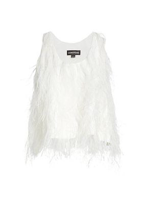 Abrielle Feather Tank Top
