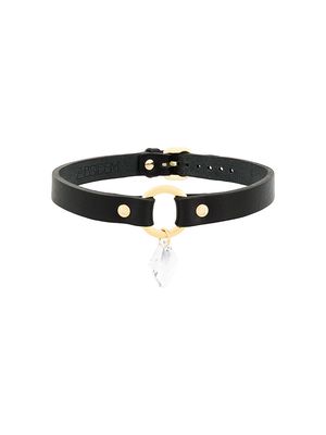 Absidem swarovski detail choker - Black