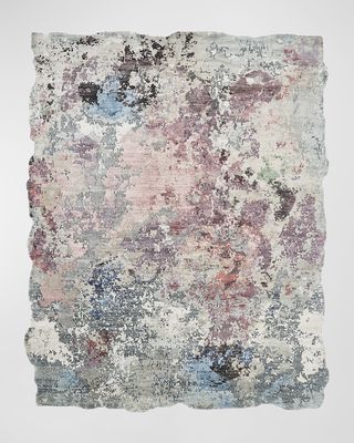 Abstract Hand-Knotted Rug, 9' x 12'