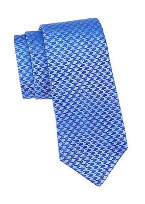 Abstract Print Silk Tie