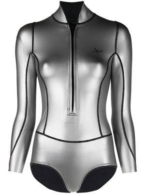 Abysse Lotte metallic surf suit - SILVER - SILVER