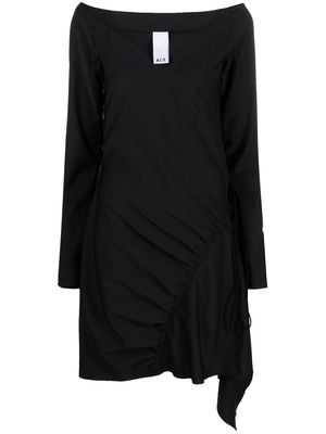 AC9 belted asymmetric dress - Black