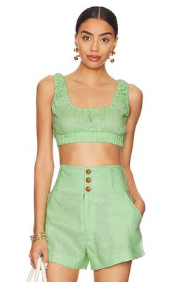 ACACIA Emory Crop Top in Green