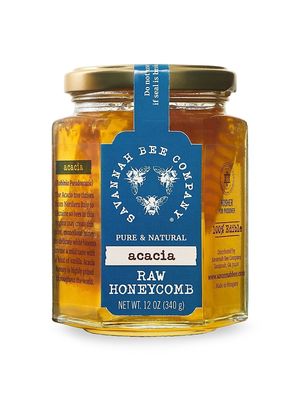 Acacia Honeycomb Jar - White