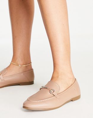 Accessorize snaffle loafers in beige-Neutral
