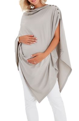 Accouchée Maternity/Nursing Shawl in Light Grey