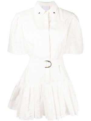 Acler Alfreda belted mini dress - White