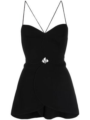 Acler Allister cut-out panelled top - Black