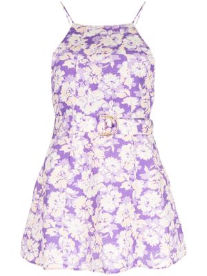 Acler Ardanary violet-print blouse - Purple