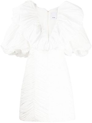Acler Argentine ruffle-collar minidress - White