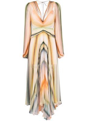 Acler Astone pleat-detailing dress - Multicolour