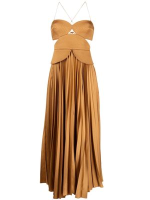 Acler Atholton midi dress - Gold