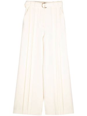 Acler belted wide-leg trousers - Neutrals