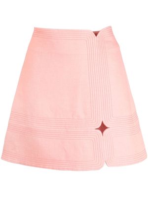 Acler Briar cut-out miniskirt - Pink