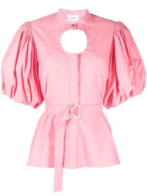 Acler Caughley puff-sleeves top - Pink
