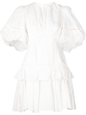 Acler Clovelly ruffle mini dress - White