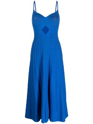 Acler Drummond pleat-detailing dress - Blue