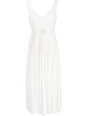 Acler Dyer flared midi dress - White