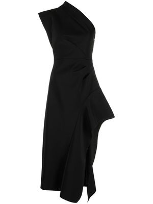 Acler Eddington one-shoulder midi dress - Black