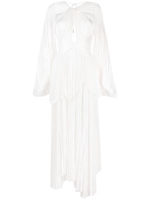 Acler Finnegan pleated dress - White